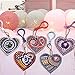 Key Fob 5PCS, Keychain Diamond Painting Key Chain Key Holder Ring Keyring Keyfob Full Drill Diamond 5D DIY Needlework Handcraft Cross Stitch Cartoon Gift for Kids Adults Girls (Multicolor)