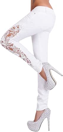 patchwork lace leggings