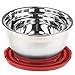 Stainless Steel Mixing Bowls with Lids and Non Slip Bases (Set of 3, Red) by Fitzroy and Fox