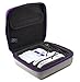 Amazon Basics Carrying Case for Super NES Classic and Accessories - 8.5 x 3.5 x 8.5 Inches, Grey with Purple Trim