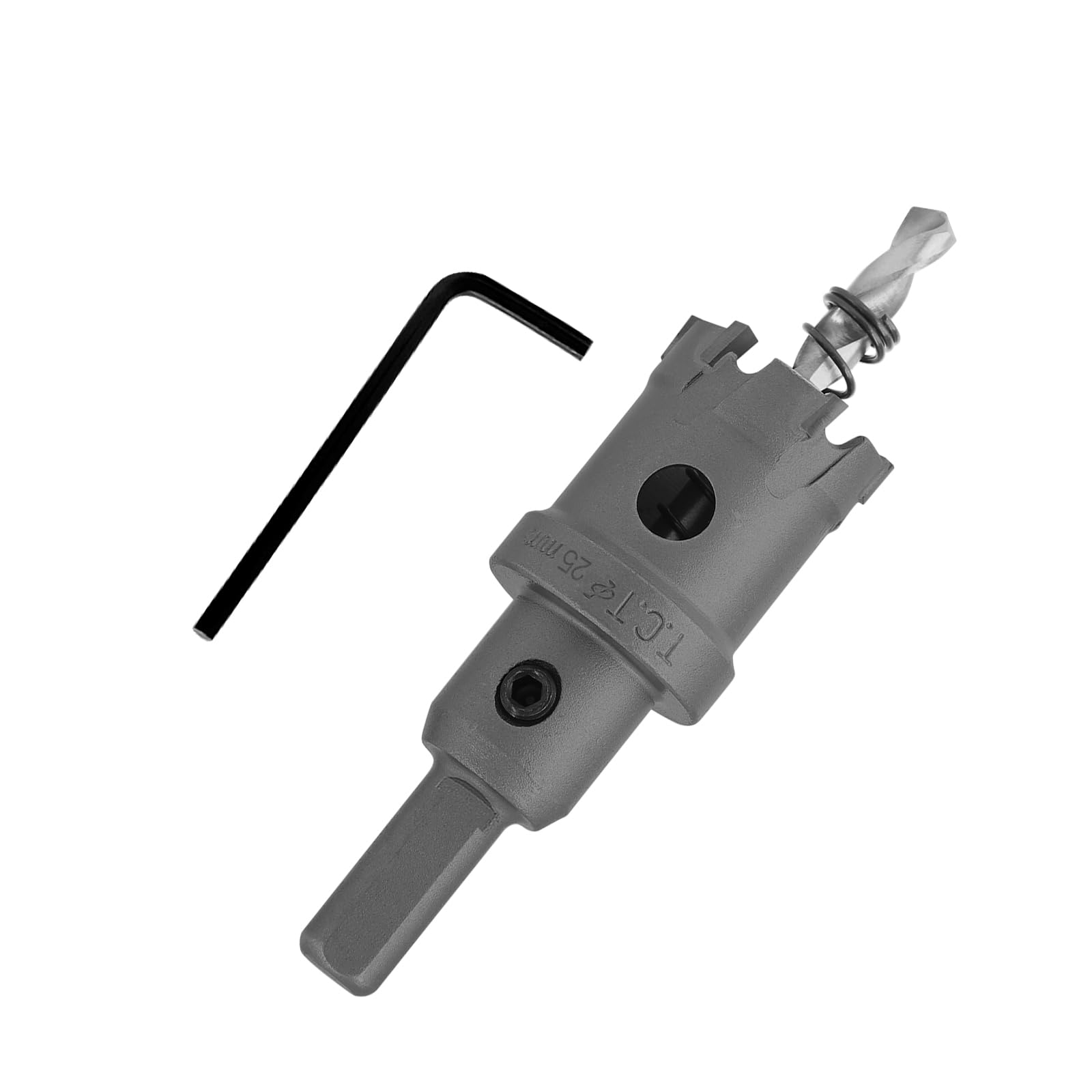 Cjueiom TCT Carbide Hole Saw 25mm / 1 Inch Hole Saw Drill Bit, Metal Hole Cutter with Pilot Drill Bit, Heavy Duty Hole Cutter for Stainless Steel Sheet Metal Brass Aluminum Wood Plastic Copper