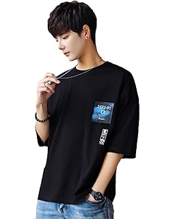 Amazon Eyard メンズ カットソー ファッション 五分袖 Tシャツ 夏季