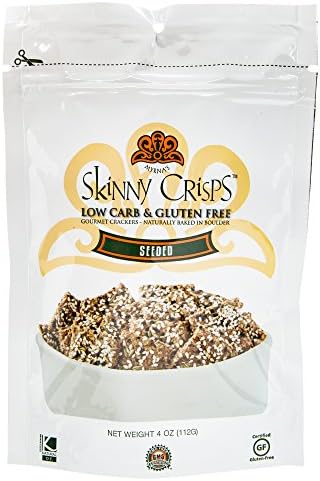 Skinny Crisps Seeded Gluten Free Crackers (Single 4oz Bag)