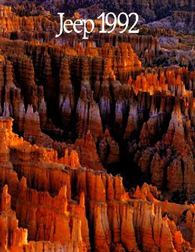 1992 Jeep Sales Brochure Literature Piece Advertisement Specifications Options