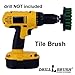 Green Power Brush Tile Scrubbing Rotary Scrub Drillbrush