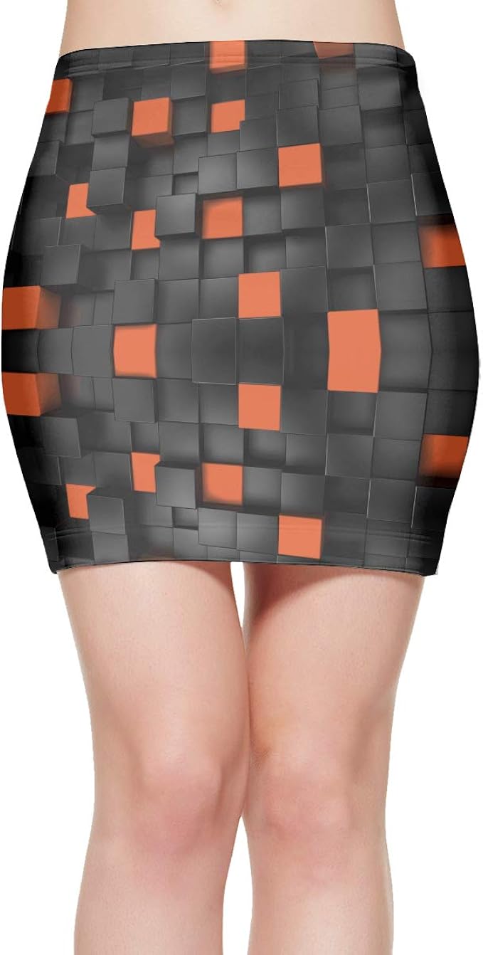 tight short black skirt