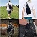 AmazingValueDeal Military Tactical Sling Bag Pack Shoulder Rover Backpack EDC Molle Assault Range Bags Everyday Carry Bag Outdoor Sport Chest Bag with 2 Extra D-Ring Black