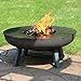 Sunnydaze 40-Inch Cast Iron Fire Pit with Cooking Ledge