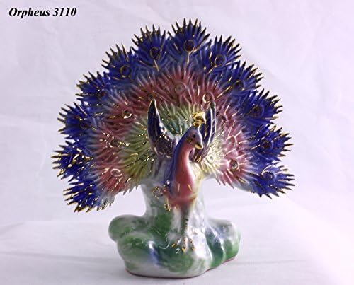 GiftmanFeng Shui Peacock-Hand Crafted and Decorated Chinese Porcelain, Figurine 50328