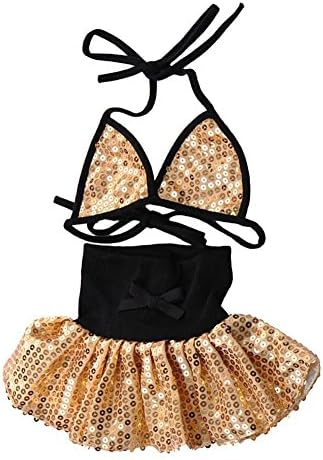 Kililaya Small Medium Large Breed Dog Cat Puppy Dress Pet Skirt Bikini Funny Summer Clothes Swimsuit (L, Yellow)