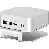 Qwiizlab Aluminum Stand for 2026 Mac mini M6/M5 Pro, Compatible with 2024 Mac mini M4/M4 Pro, Easy Access to Power Button