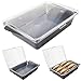 All-In-One Chafer Catering Dish, Acrylic Serving Tray, Food Platter by Cater Dome: Stackable, With Removable Food-Grade Tray, Perfect for Picnics, Parties & Barbeques (Black)