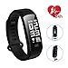 Fitness Tracker HR, Activity Tracker with Heart Rate Monitor Watch,Hizek IP67 Waterproof Smart Wristband with Calorie Counter Watch Pedometer Sleep Monitor for Kids Women Men 