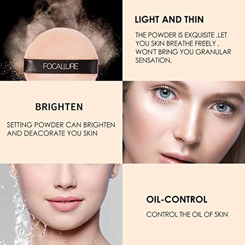 image for FOCALLURE Loose Face Powder, Suntan Tone Matte Finishing Translucent F