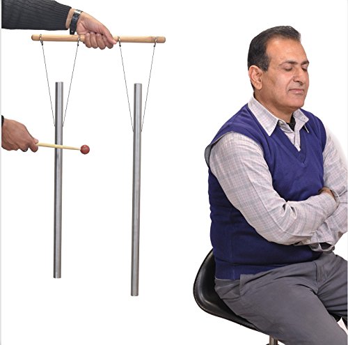 D & A 2 Healing Tuned Pipes louder than tuning fork with mallet,hand stand & Free shipping