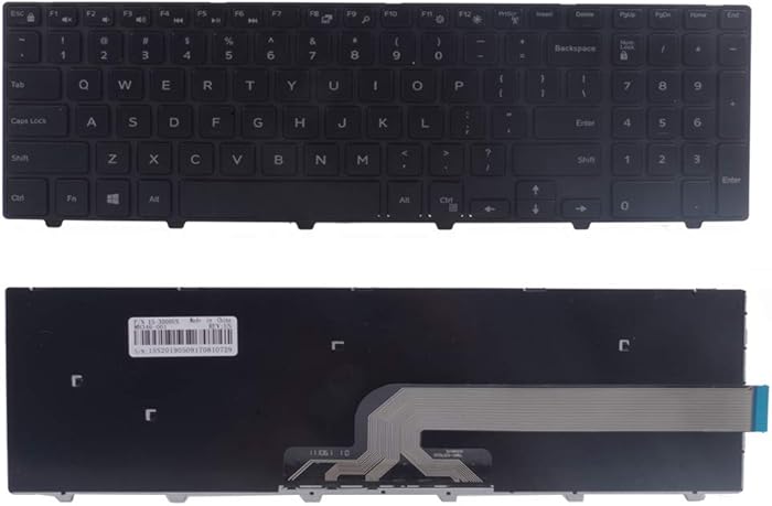Dosens Laptop Replacement Keyboard for Dell Inspiron 15 5000 Series 5542 5543 5545 5547 5548 5552 5557 5558 5559, 15 3000 Series 3541 3542 3543 3552 3553 3558 3559