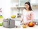 HomEquip Large Insulated Lunch Bag With 4 Food Containers, Medicine/Supplement Pill Case, Water Bottle and Ice Pack, Portion Control and Fitness Cooler for Office, School or Gym