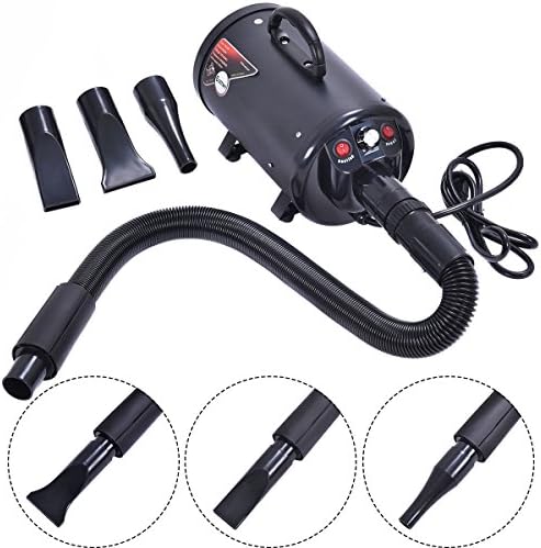Portable Dog Cat Pet Groomming Blow Hair Dryer Quick Draw Hairdryer W/ Heater