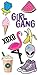 iDecoz GIRL GANG Reusable Vinyl Decal Sticker Skin For ALL Cell Phones / Cases / iPhone 7 / 7 Plus / 6 / 6 Plus / 6S / 6S Plus / SE / 5S / 5C / 5 / S4 / S5 / S6 / S7 MacBook Laptop iPad Walls & More!