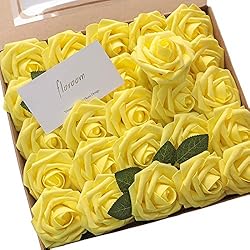 Floroom Artificial Flowers 50pcs Real Looking