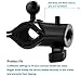 Ike & Allie Aabir Bike Phone Mount - Universal Bicycle Phone Mount for All Smartphones iPhone X, 8, (7,7plus, 6, 6s, 6plus,5), Samsung Note or Galaxy, Bike Mount for ATV, Motorcyle Phone Mount