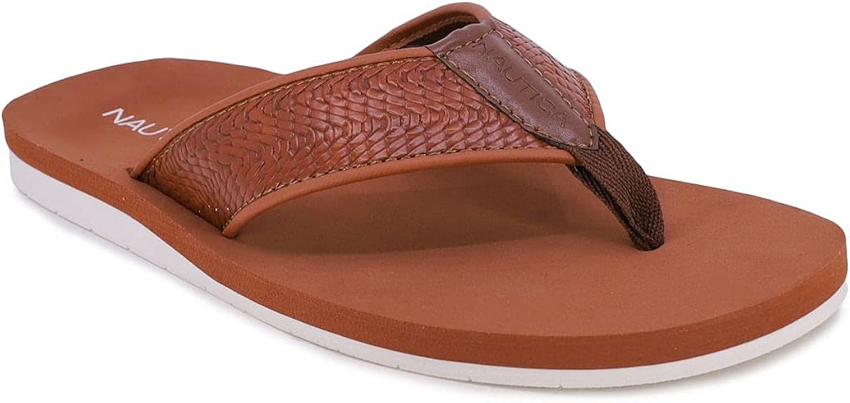 Nautica Men's Flip Flop Water Slippers Casual Beach SandalsBallast