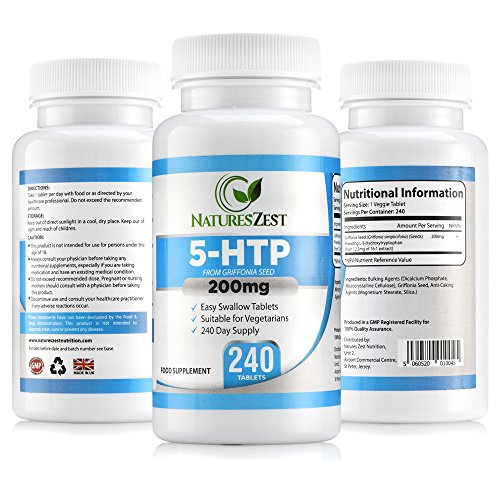Double Strength 5 Htp 200mg 240 Veggie Tablets 8 Month Supply Of Max Strength 5htp Fast Acting 5 Htp By Natures Zest Buy Online In Bahamas At Desertcart
