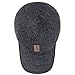 Men's Winter Warm Wool Woolen Tweed Peaked Baseball Cap Hat with Fold Earmuffs Warmer (Coffee)