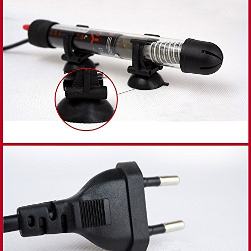 Submersible Aquarium Heater with Visible Temperature Setting Heaters for Aquarium Fish Tanks Auto built-in Thermostat with Suction Cup Heating Rod (Black A) - Thumbnail 6