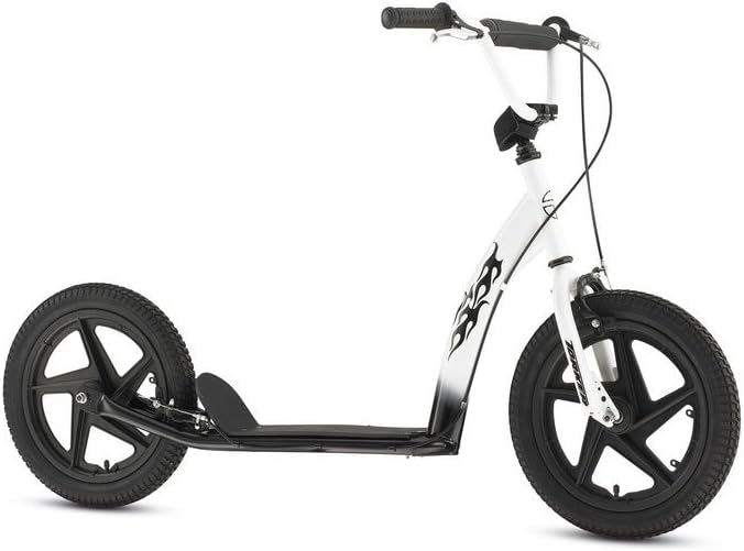 Torker Scooter 12" White/Black Sports Kick Scooters