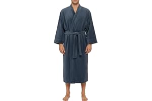 Alexander Del Rossa Men’s Plush Fleece Robe – Warm, Cozy, Winter Lounge Robe with Pockets