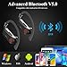 Wireless Earbuds, Bluetooth Headphones 5.0 True Wireless Sport Earphones Built-in Mic in Ear Running Headset with Earhooks Charging Case Compatible with iPhone 11 Pro Max XS XR Samsung Android