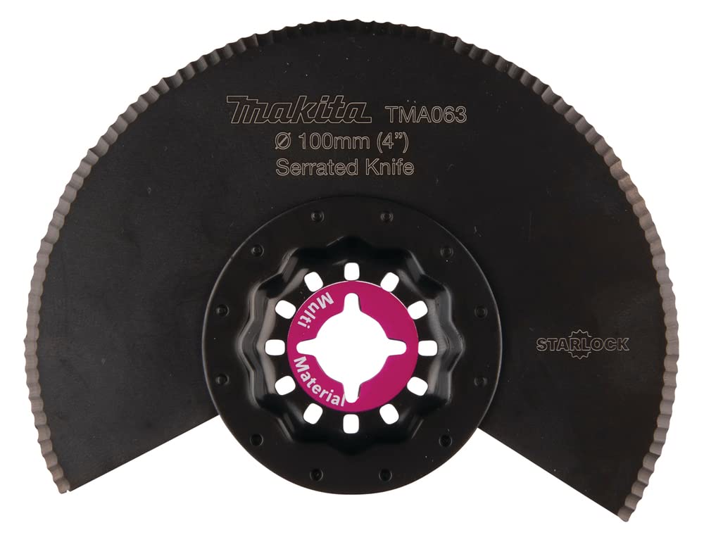 Makita B-64967 Multi-Tool Starlock Serrated Segment Blade Tma063 Bim
