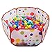 Babrit Large Portable and Durable Polka Dot Kids Playpen Ball Pit Indoor and Outdoor Easy Folding Play House Children Toy Play Tent for Kids