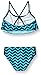 Kanu Surf Little Girls' Toddler Alexa Flounce Bikini Swimsuit, Blue, 4T