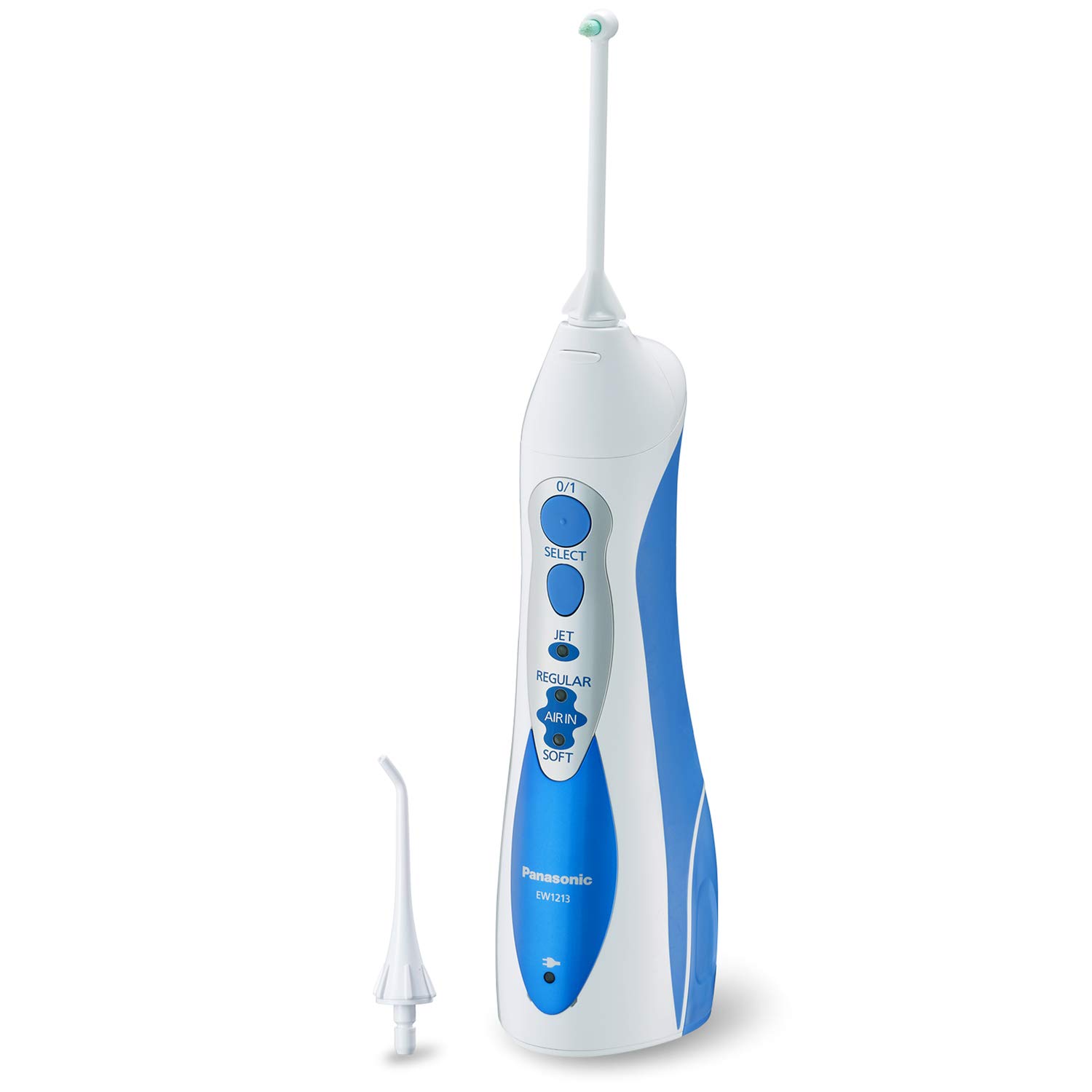 Photo 1 of Panasonic Professional Water Flosser for Braces, 2-in-1 Cordless, Portable Oral Irrigator with Jet Nozzle & Tuft Brush, EW1213A, White