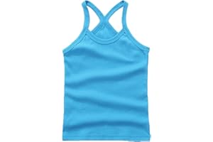 Soft Lightweight Tank Top for Girls Kids Baby Toddler Sleeveless Camisole Undershirts Blouse Solid Cotton Tops Trendy