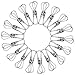 Axe Sickle 36pcs Stainless Steel Wire Clip 2 inch Utility Clip Pins Hanging Clip Office Fastener, Metal Wire Clip for Underwear Socks Drying.