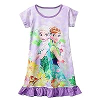 Moebao Frozen Cartoon Nightgown Purple Children