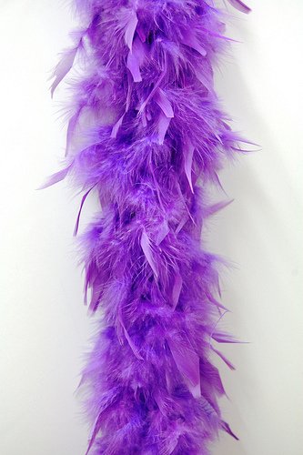 80 Gram Chandelle Feather Boa - LAVENDER 2 Yards