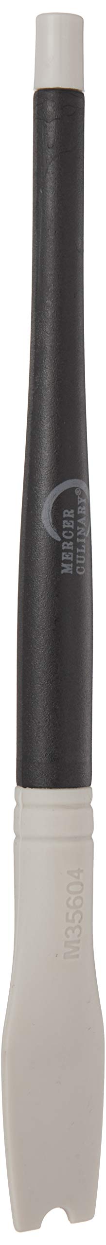 Mercer Culinary M35617 Plating Brush-2mm Square Notch, Silicone, Black