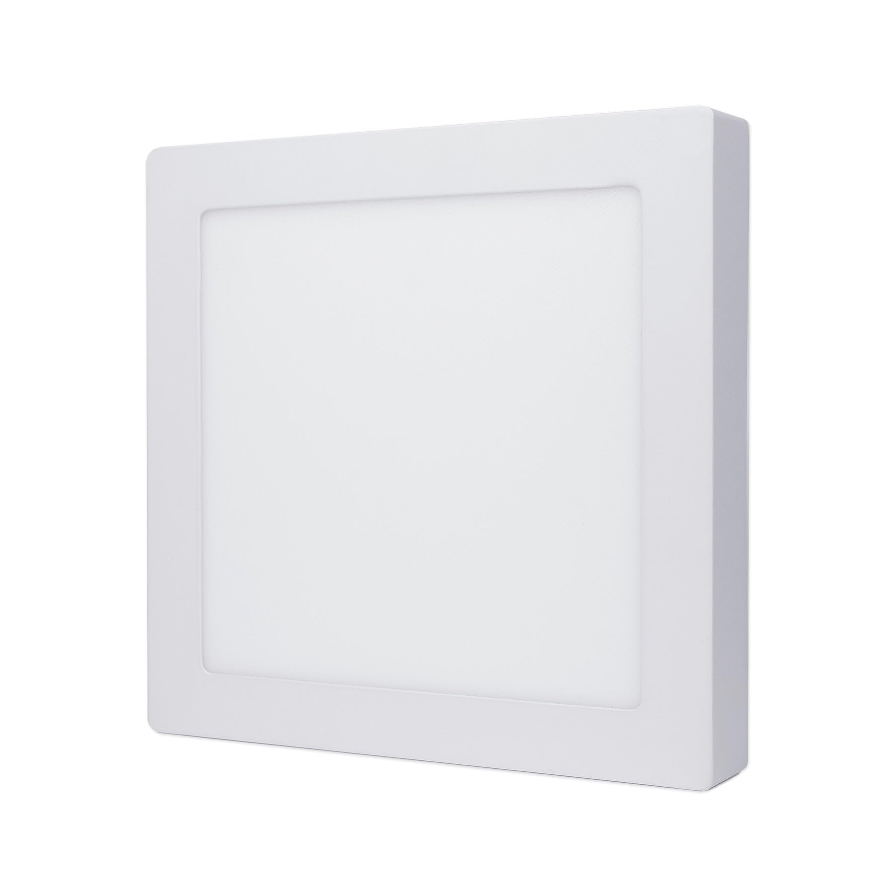 G.W.S® 18W Dimmable Square LED Surface Mounted Panel Downlight Ceiling Light Day White (6000K), LED Driver Included