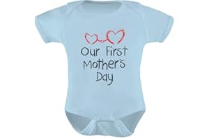 Tstars Happy First Mother's Day Mommy Gift for New Moms Cute Baby Boy Girl Bodysuit