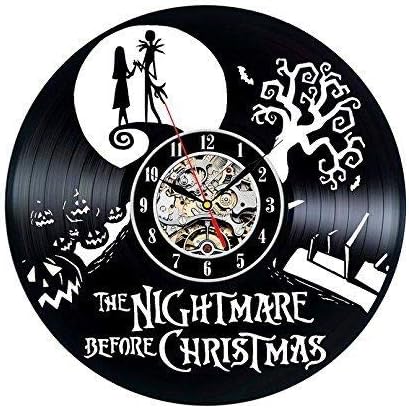 Vinyl Record Clock Nightmare Before Christmas Wall Decor Amazon