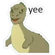 Amazon.com: Jess-Sha Store 3 PCs Stickers Yee [Dinosaur maym ...