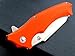 Eafengrow Snake Head G10 Folding Camping Knives Use 9cr steel and Hardness 59HRC Ball Bearing Knives Outdoor Tool (Orange)
