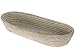 KOUBOO La Jolla Rattan Bread Basket, White Wash, Large