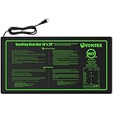 Seedling Heat Mat 10" x 20" , Durable Waterproof Hydroponic Seedling Plant Mat - Seed Starter Propagation for Seedling, Cloning, Cutting, Rooting, and Germination in Home Garden by YONTEX