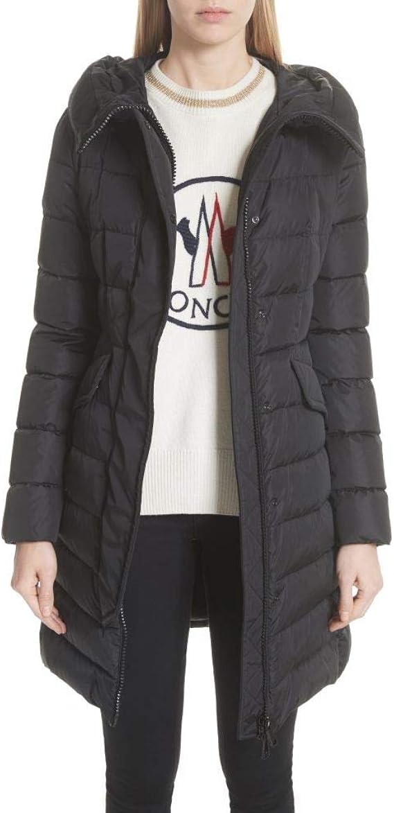 moncler logo hooded down jacket