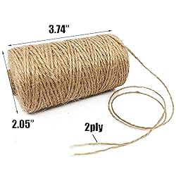 Jute String 328 Feet 1 mm 2 ply Durable Natural